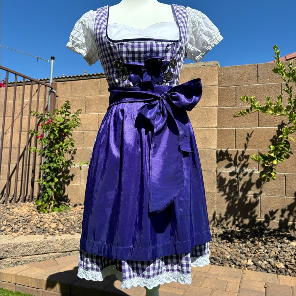 German Oktoberfest Dirndl with blouse and apron (size 8 or 10)
